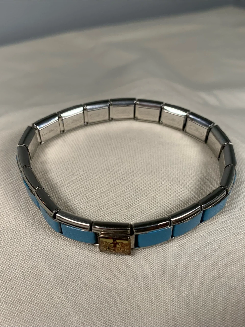 Pugster Italian Stainless Steel Tree Charm Link Base Bracelet Stretch 1990’s